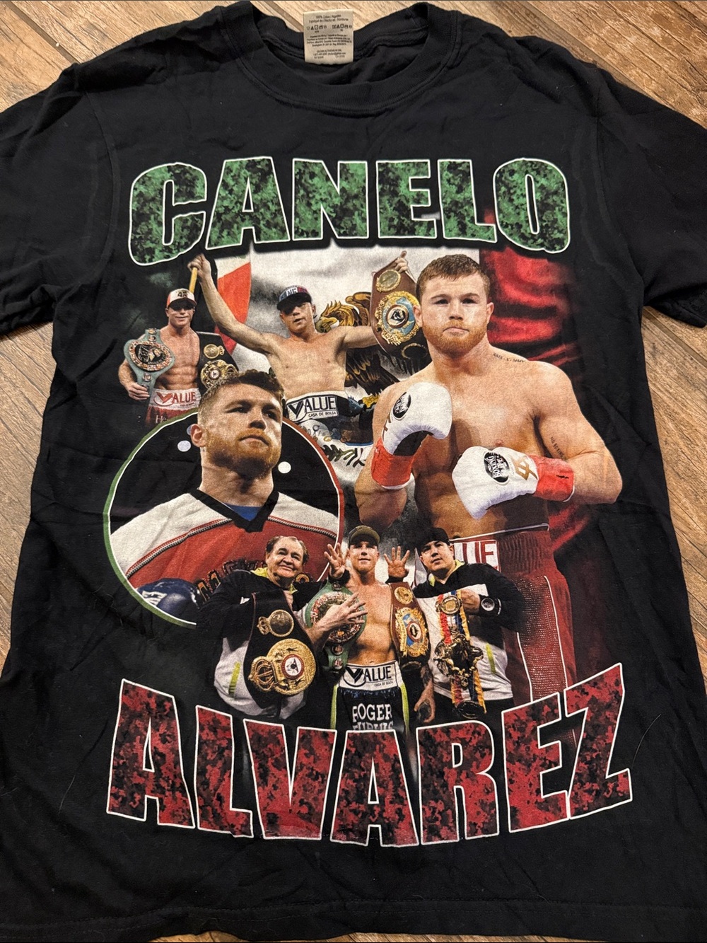 Comfort Colors Black T-Shirt with Green Print